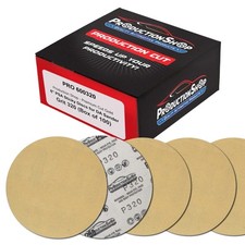 320 Grit 6" PSA Gold Sanding Discs - 100 Pack for Auto Paint Metal Wood 0.16 per gallon