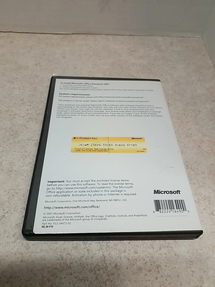 Microsoft Office Enterprise 2007 (Home Use) w/Key (Word, PowerPoint, Excel, Etc) - Image 3 of 4