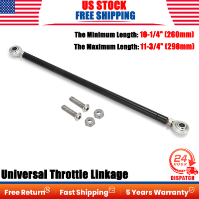 #ad #ad Universal Adjustable Length Throttle Linkage Rod Kit W Nuts up to 11 3 4quot; long $16.79
