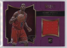 2015-16 Panini Select Rookie Swatches Purple Prizm /99 Bobby Portis #25 2w8