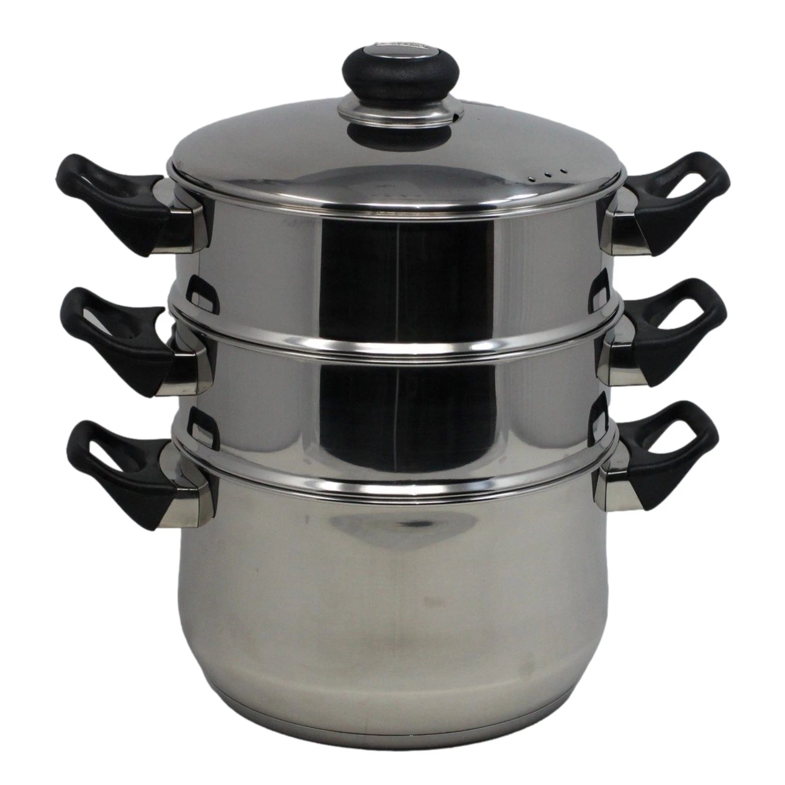 20cm 3 Tier Steamer Steelex Cooking Pan Stainless Steel Stock Pot Induction Safe
Opens in a new wind