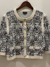 Chanel Cardi Coat With CC Logo Sequins