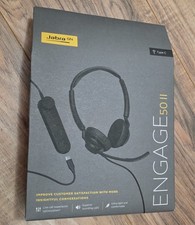Jabra Engage 50 II - 50 II Link USB-C and USB-A UC Stereo Wired Headset NEW