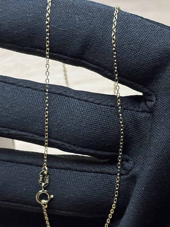 Collana, Argento 925 ITALY Vermeil placcata in oro 14k - Immagine 4 di 4