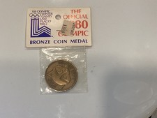 XIII Olympic Winter Games Lake Placid NY USA 1980 Roni Bronze Coin Medal Sealed