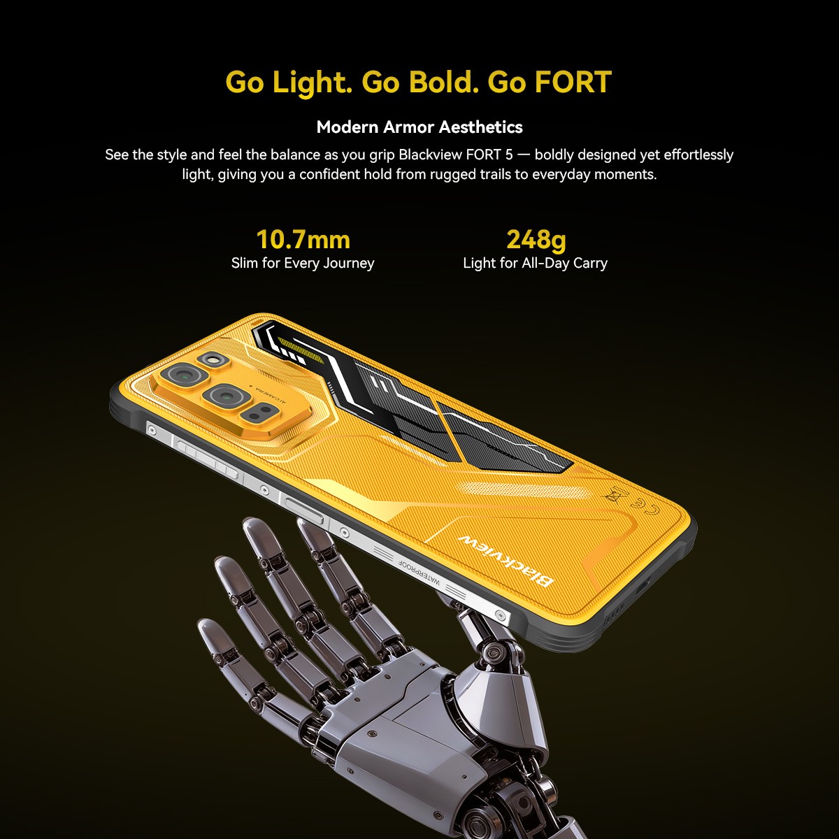 Blackview FORT 5 Rugged Smartphone 48GB+256GB 6.78