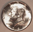 1964-D Kennedy Half Dollar - AU/BU - #3695K50
