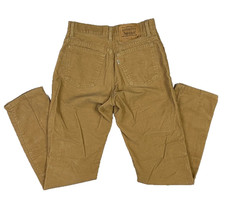 Vintage Levi  s Khaki Corduroy 910 Regular Fit Straight Leg Pants Size 7 Medium