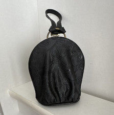 Vintage kleine Ledertasche / Geldbörse mit P...