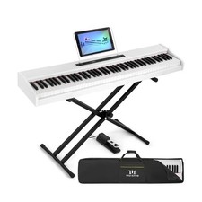 MUSTAR Digital Piano 88 Key Weighted with Stand, 88 Key Semi Weighted Keyboar...