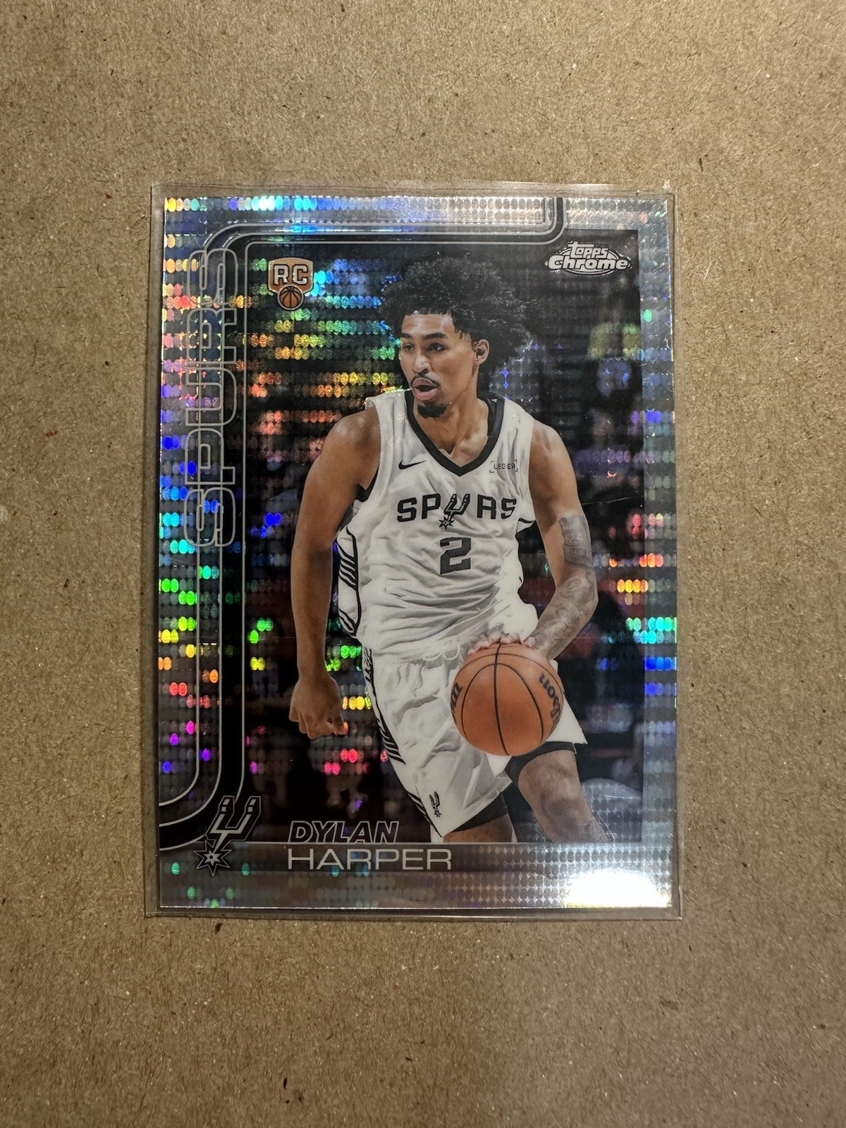 2025-26 Topps Chrome - Dylan Harper #252 Pulsar Refractor (RC)