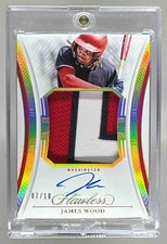 James Wood 2025 Panini Flawless #FPA-JW Gold Patch Auto /10