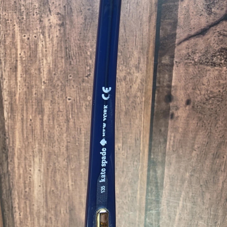 Kate Spade Catalina Eyeglasses Womens Blue Tortoise Cat Eye Glasses Frame 135mm - Image 4 of 4