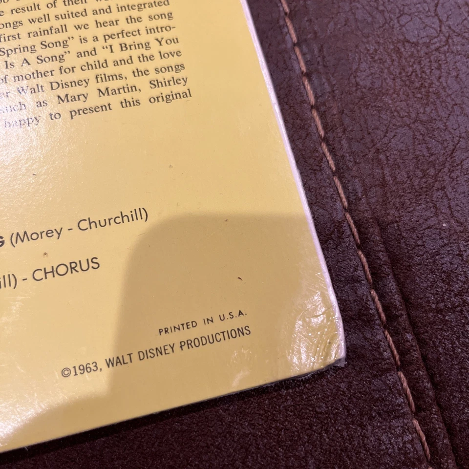 Walt Disney’s Bambi Original Soundtrack 1963 LP Disneyland Record SEALED - Image 4 of 4