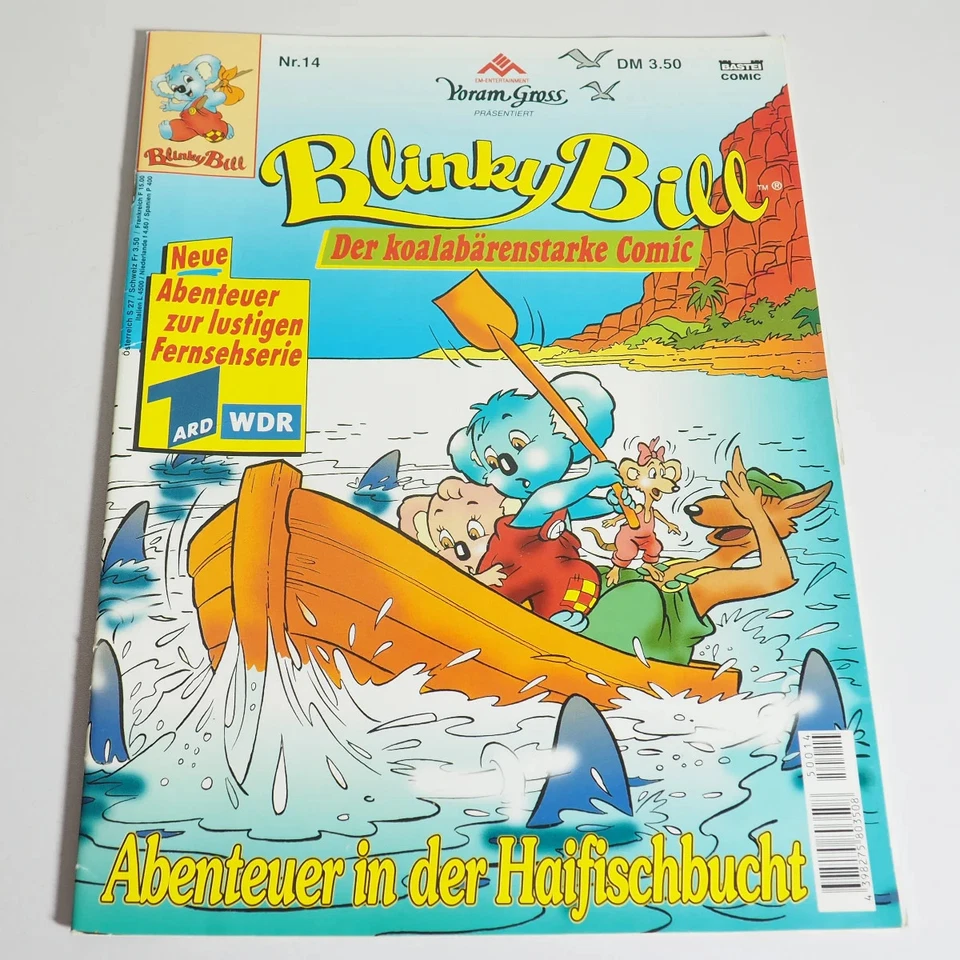 Blinky Bill Nr. 14 Comic Bastei WDR Abenteuer in der Haifischbucht 90er SEHR GUT - Bild 1 von 2