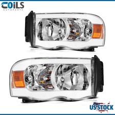 For 2002 2003 2004 2005 Dodge Ram Headlights Assembly Pair Headlamps Clear Lens For 2002 2003 2004 2005 Dodge Ram Headlights Assembly Pair Headlamps Clear Lens