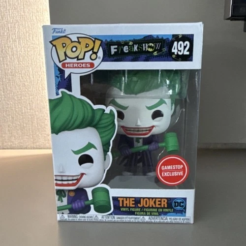 Funko Pop! Heroes The Joker Freakshow GameStop Exclusive #492 Vinyl Figure