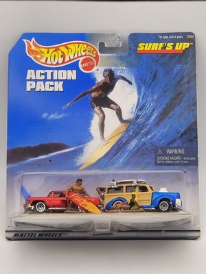 Hot Wheels 1999 Action Pack - Surf's Up - Classic Nomad - '40s Woodie - OVP #1