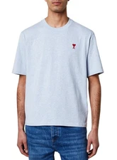 Ami Alexandre Mattiussi Mens Ami de Coeur T-Shirt XXXL Bleu Cachemire Chine NWT