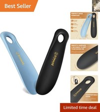 Travel-Ready Shoe Horn for All - 7.3-inch Plastic Spoon for Easy Shoe-Wearing