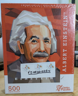 Albert Einstein Genius Puzzles 500 Piece Puzzle Mark Marturello Art 2021 Sealed