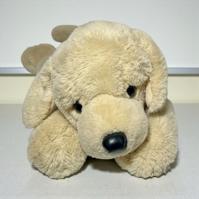 FAO Schwarz Golden Labrador Retriever Puppy Laying Down Dog Plush