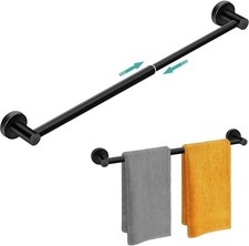 Adjustable Stainless Steel Towel Racks for Bathroom 13.18-24In Rustproof Single