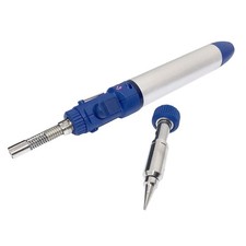 Cordless Refillable Butane Gas Soldering Solder Iron Blow Torch with 2 x Tips
