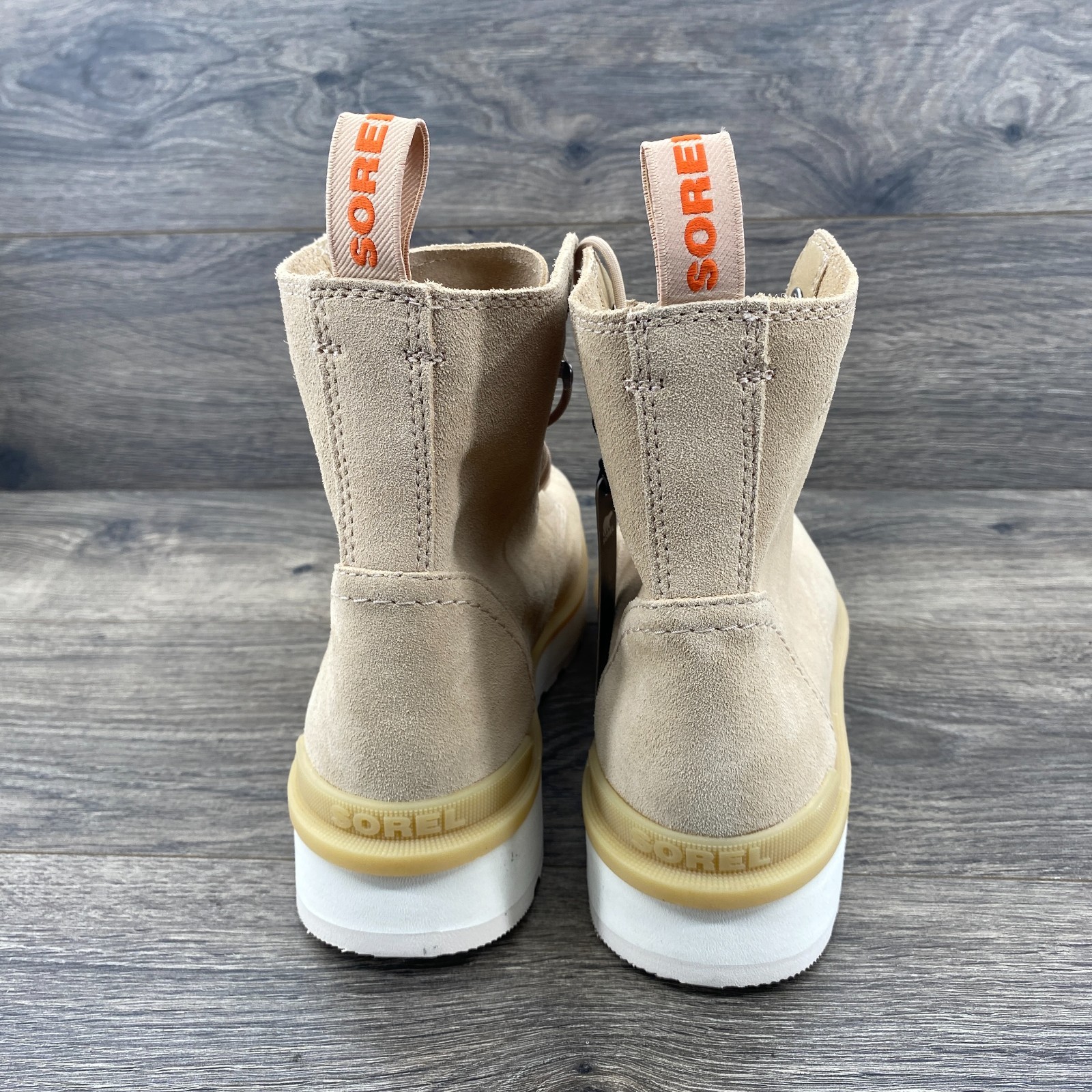 SAOLA Stivaletto donna Sorel Hi Line Mid Shaft suola a strappo stringato taglia 8 5 beige NL4879 209