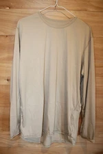 NEW USGI Level 1 Silk Weight Base Layer Under Shirt Sand Tan L Regular
