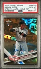 AARON JUDGE 2017 TOPPS CHROME UPDATE ROOKIE CARD GOLD REFRACTOR AUTO /50 PSA 10