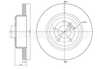 2X Metelli Bremsscheibe 23-1281C FüR BMW