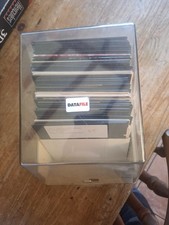 50 X USED 5.25" IBM FLOPPY DISKS  AND STORAGE BOX