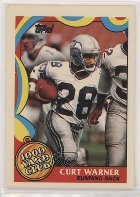 1989 Topps 1000 Yard Club Curt Warner #22 2k2