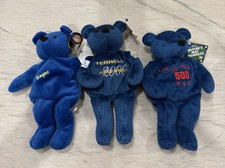 Lot of 3 Salvino  s Bammers Plush Bears Mark McGwire 500 HR Terrell Millennium