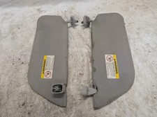1999-2007 FORD F250 F350 Excursion Sun Visor Set Driver Passenger Grey OEM