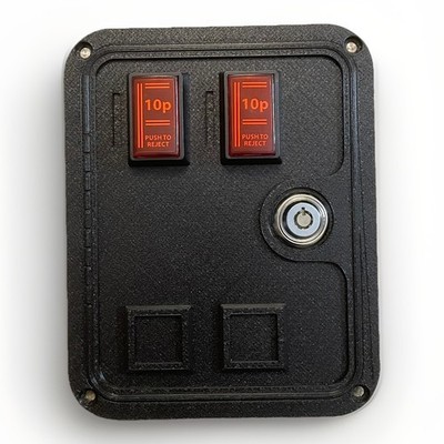 Arcade1up Light Up 10p Buttons Faux Insert Credit Coin Door Arcade ...