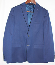 B By Brooks Brothers Boys Suit Jacket Blazer Size 18R Blue