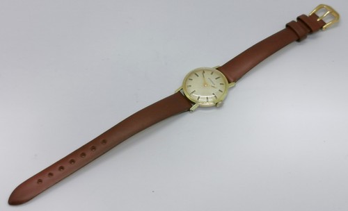 Vtg 1960 Eterna Gold Plated 17 Jewel Slimline Gold Plated Ladies Watch Cal 1435K - Picture 8 of 17