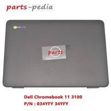New For Dell Chromebook 11 3100 LCD Rear Lid Top Back Cover Case 034YFY 34YFY