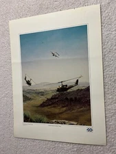 Vintage Art Photo poster Lithograph Air Force Collection Evasive Action