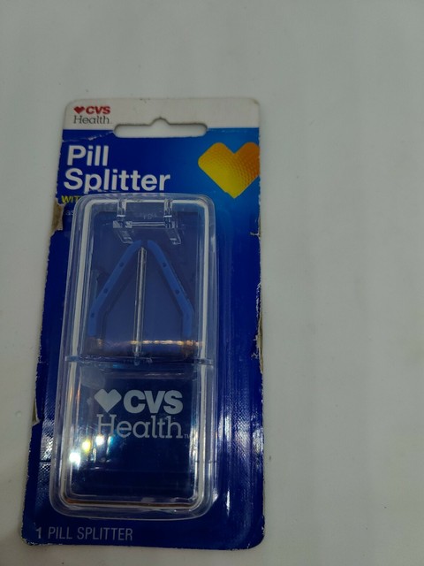 2 CVS Pill Splitter With Safety Shield Easily Cuts Pills in Half for ...