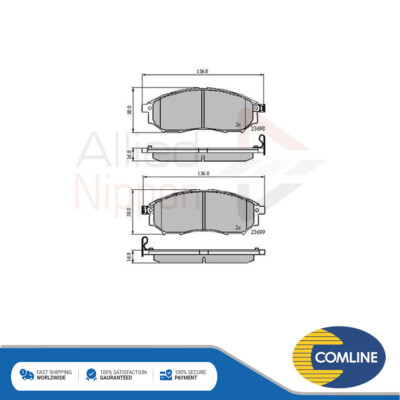 Fits Qashqai Navara Pathfinder Kadjar Brake Pads Set Front Allied Nippon