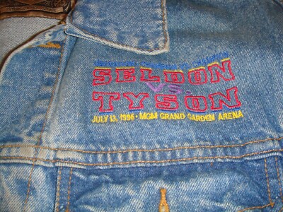 Vintage 1996 Mike Tyson Vs Seldon Jean Jacket K.O. MGM GRAND Vest
