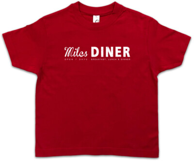 MILES DINER Kinder Jungen T-Shirt Banshee Restaurant Lucas Anastasia Hood Logo