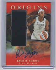 2024 Panini Origins WNBA Jersey Autographs Red #3 Jackie Young Auto Jersey /49