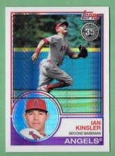 IAN KINSLER 2018 Topps Update 1983 Silver Pack Chrome Refractor ANGELS #129