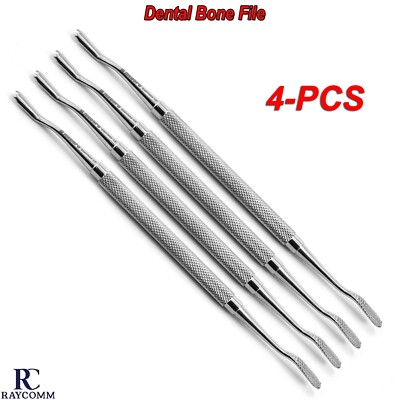 Surgical Implant Orthopedic Implant Bone File Double End Dental Instrument 4-PCS