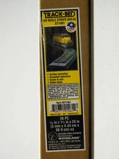 WOODLAND SCENICS HO SCALE TRACK BED BULK CASE OF (36) 24" PIECES WDS1461 NEW