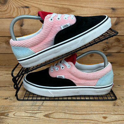 Vans Turnschuhe Damen Größe UK 5 Ära schwarz pink blau Cord Wildleder Skaterschuhe